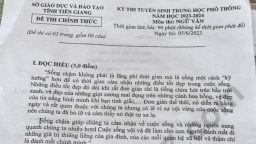 Đề thi môn Ngữ văn vào lớp 10 Tiền Giang năm 2023 (có đáp án)