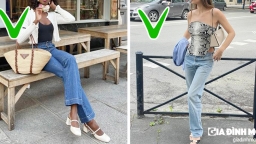 4 xu hướng thời trang phối với quần jeans sành điệu như quý cô người Pháp