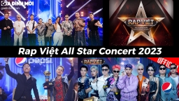 Rap Việt All Star Concert 2023 diễn ra ngày nào, có những ai, xem ở đâu?