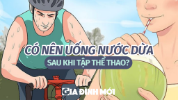 Có nên uống nước dừa khi chạy bộ, đạp xe, chơi thể thao?