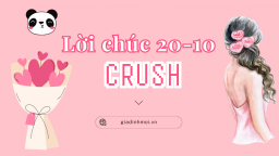 Lời chúc 20/10 cho crush ngọt ngào chinh phục trái tim con gái