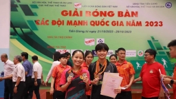 Bóng bàn Hà Nội T&T giành 2 huy chương vàng tại giải các đội mạnh quốc gia