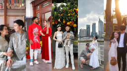 Dàn sao tuyển Việt Nam rạng rỡ đón chào năm mới