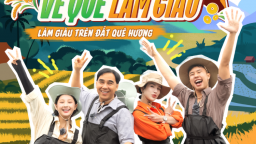 MC Quyền Linh cùng Thu Hà Ceri, Long Vũ 'lên rừng, xuống biển' trong trailer 'Về quê làm giàu'