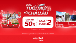 Đón tuổi mới tới Châu Âu cùng Viettel Store với ngàn ưu đãi vàng