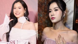 Trầm trồ với nhan sắc thăng hạng của Lâm Vỹ Dạ, mẹ 2 con 'ghi điểm' với sắc vóc rạng rỡ
