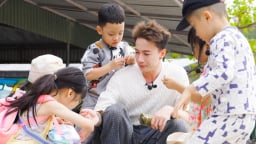 S.T Sơn Thạch 'đầu bù tóc rối' khi làm bố tập sự