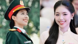 Vẻ đẹp rạng ngời của Trần Ngọc Châu Anh, nữ quân nhân tỏa sáng tại Hoa hậu Việt Nam 2024