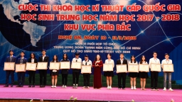 13 dự án đoạt giải Nhất trong cuộc thi Khoa học kĩ thuật quốc gia khu vực phía Bắc