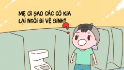 Các mẹ giải ‘toán sao’ về chuyện cho con đi vệ sinh ở nơi công cộng