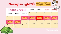 Dịp Tết Nguyên đán Mậu Tuất 2018 được nghỉ mấy ngày?