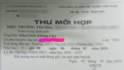 Cô giáo gửi thư mời 'Khai Sinh Không Cha' đến họp phụ huynh gây bức xúc