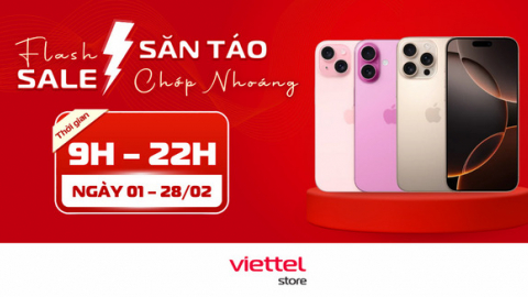 Flash Sale giảm giá sốc cho tín đồ iPhone tại Viettel Store!