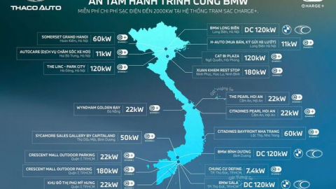 THACO AUTO và BMW mở rộng hệ thống trạm sạc xe điện tại Việt Nam