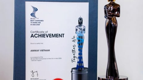 Amway Việt Nam lần thứ 7 được vinh danh 'Nơi làm việc tốt nhất châu Á'