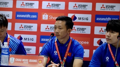 Châu Ngọc Quang: Trận đấu nào tại ASEAN Cup cũng khó khăn