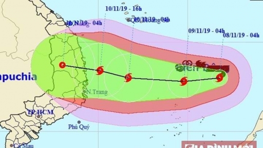 Tin bão số 6 Nakri mới nhất: Tâm báo mạnh cấp 11, giật cấp 14