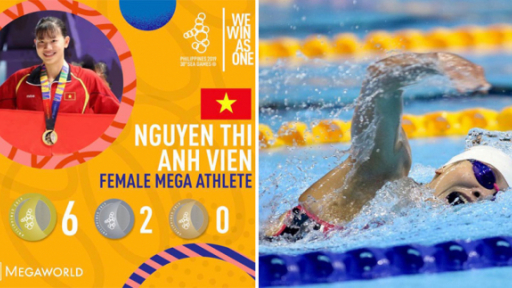 Ánh Viên nhận thưởng 'khủng' nhờ thành tích xuất sắc nhất SEA Games 30