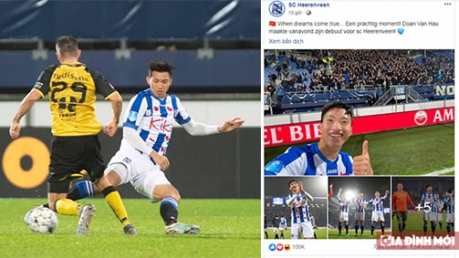 CĐV của SC Heerenveen nói gì sau màn chào sân đáng nhớ của Đoàn Văn Hậu?