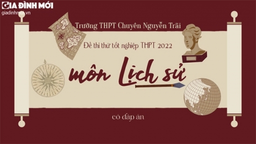 Đề thi thử Lịch sử tốt nghiệp THPT 2022 mới nhất có đáp án