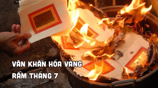 Văn khấn hóa vàng rằm tháng 7 ngắn gọn, chuẩn nhất