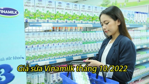 Giá sữa tươi Vinamilk mới cập nhật tháng 10/2022