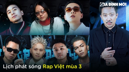 Lịch phát sóng Rap Việt mùa 3 trên HTV2, VieON, YouTube