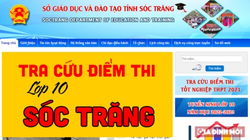 Tra cứu điểm thi tuyển sinh vào lớp 10 tỉnh Sóc Trăng năm 2023 nhanh nhất, nóng nhất