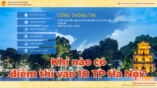 Thời gian công bố điểm thi vào lớp 10 Hà Nội năm 2023