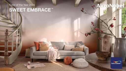 Dulux đến từ AkzoNobel kết hợp với ELLE Fashion Show giới thiệu Màu của năm 2024 Sweet Embrace™ - Hồng Khói Ấm