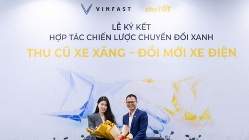 VinFast hợp tác cùng Chợ Tốt thu cũ xe máy xăng - Đổi mới xe máy điện