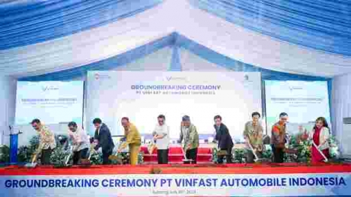 VinFast chính thức động thổ nhà máy lắp ráp xe điện tại Indonesia