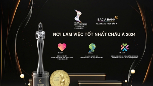 Với chính sách nhân sự “Vì con người”, BAC A BANK tiếp tục được vinh danh là “Nơi làm việc tốt nhất châu Á 2024”