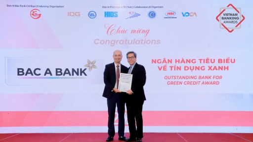 BAC A BANK hai năm liền nhận giải thưởng ngân hàng tiêu biểu về Tín dụng xanh