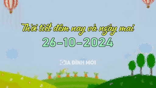 Tin thời tiết ngày mai 26/10/2024: Cảnh báo mưa lớn, gió giật mạnh trên biển