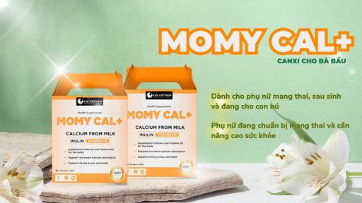 Canxi cho bà bầu Momy Cal+ tinh chất canxi tự nhiên từ sữa