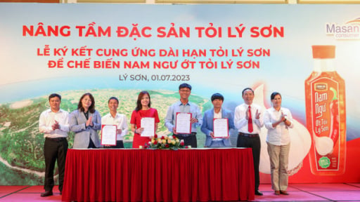 Nam Ngư chung tay quảng bá đặc sản tỏi Lý Sơn