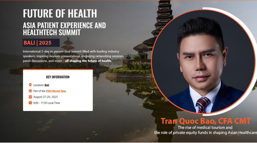 Diễn giả Việt chia sẻ về du lịch y tế tại Future of Health Bali 2025