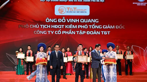 T&T Group được vinh danh tại Lễ tôn vinh doanh nhân, doanh nghiệp Thăng Long 2025