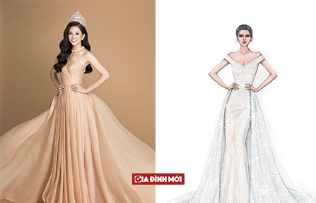 Hé lộ bộ váy đính 2000 viên đá quý của Tiểu Vy trong đêm Chung kết Miss World 2018