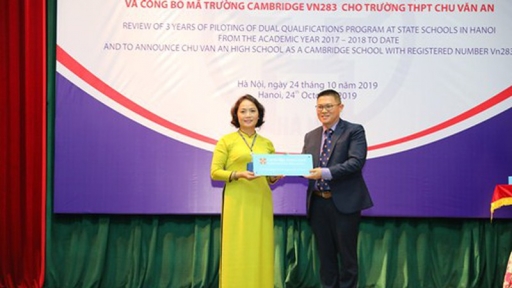 Trường công lập đầu tiên của Việt Nam vào hệ thống trường Cambridge