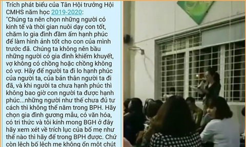 Trưởng ban phụ huynh chê 'cha mẹ đơn thân, nhà nghèo không đủ tư cách làm ban phụ huynh'