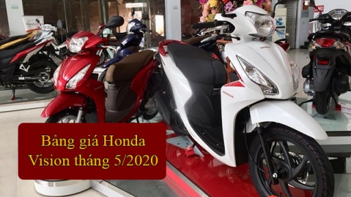 Bảng giá xe Honda tháng 5/2020 mới nhất: Giá xe Vision giảm nhẹ so với dịp tết