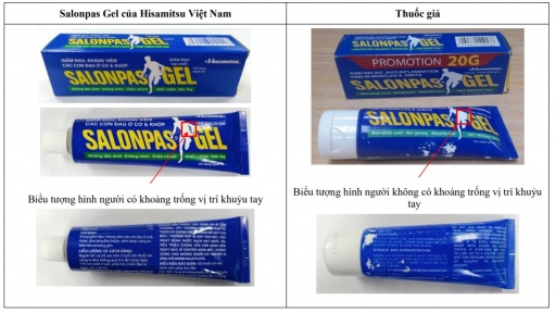 Cảnh báo Salonpas Gel giả rao bán đầy trên mạng