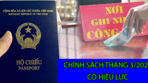 4 chính sách quan trọng có hiệu lực từ tháng 3/2023