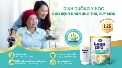 Leanpro Hope - Giải pháp dinh dưỡng y học chuyên biệt cho bệnh nhân ung thư