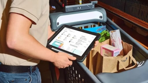 Xe đẩy AI thay đổi cách đi siêu thị ở Mỹ