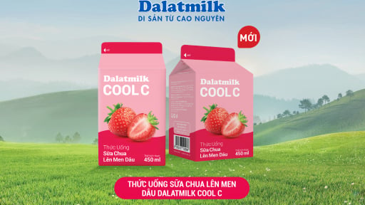 Dalatmilk ra mắt Thức uống sữa chua lên men Dâu Dalatmilk Cool C, mang trải nghiệm thanh mát từ cao nguyên đến người tiêu dùng Việt