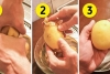 Mẹo lột vỏ khoai tây không cần gọt cực nhanh, cực dễ, chỉ với 3 bước, vụng mấy cũng làm được