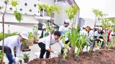 Hơn 1.000 người dân Hà Nội tham gia lễ trồng cây 'Cánh rừng quê hương Aeon'